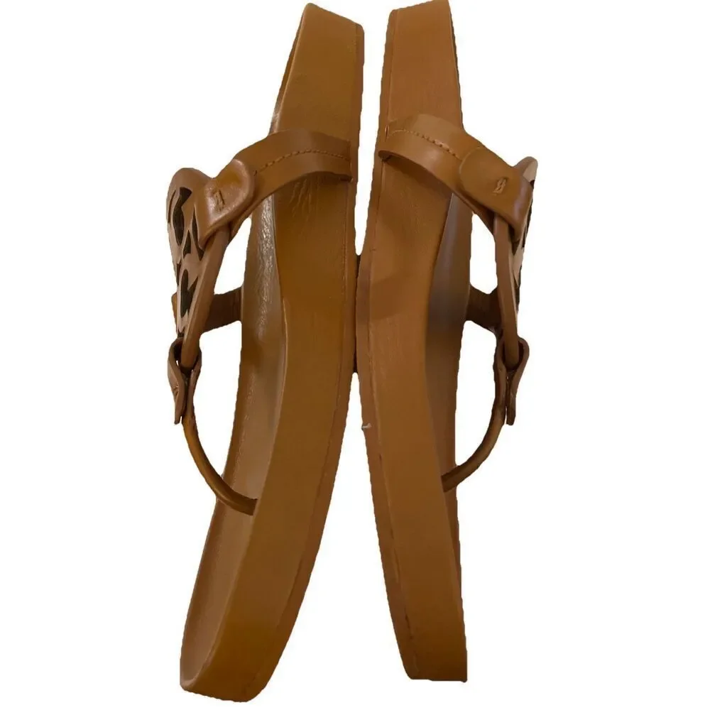 Women'e Tory Burch Miller Cloud Thong Sandal Size 10.5 in Miele Brown Size 10.5